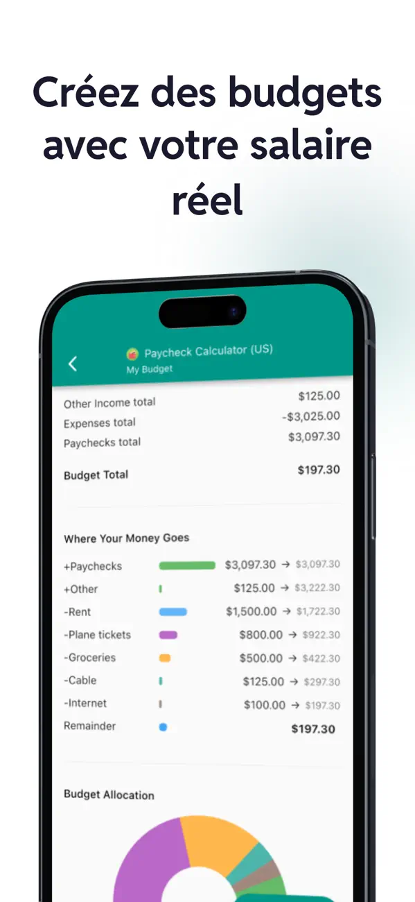 Screenshot #3 pour Calcul de Salaire US - Pay44