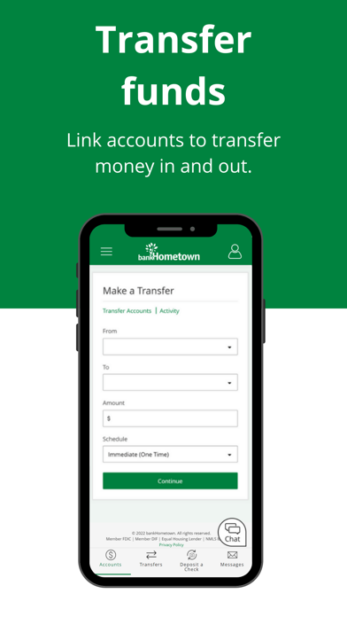bankHometown Mobile Screenshot