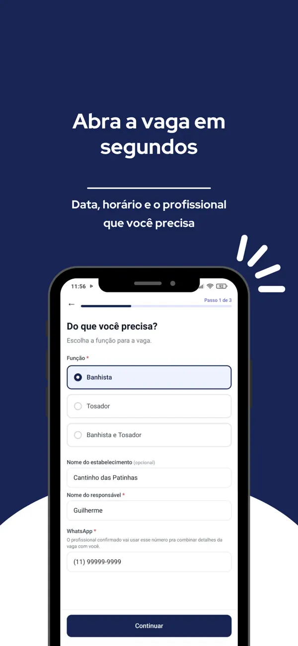 Screenshot #2 pour PetPROHire Banho e Tosa