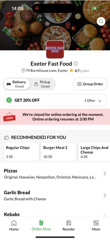 Exeter Fast Food Screenshot 2 of 4