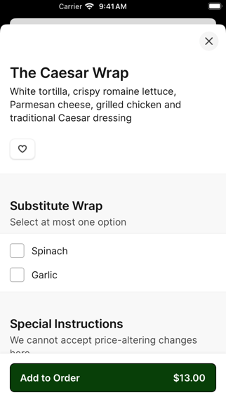 App screenshot