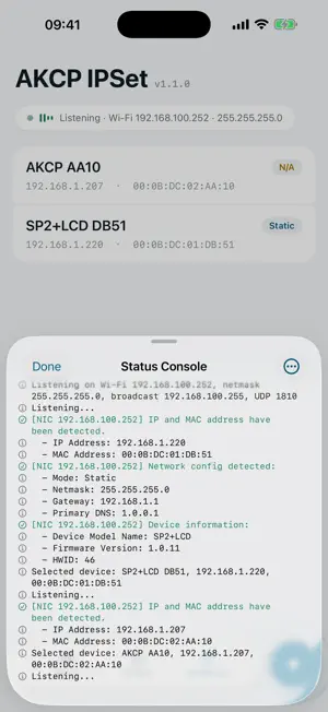 AKCP IPSet screenshot 4