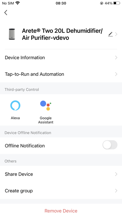 Meaco Screenshot