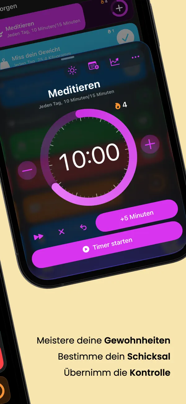 Grit: ADHS Gewohnheitstracker Screenshot 2