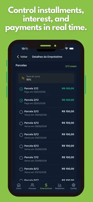 Loans: Manage Control screenshot 2