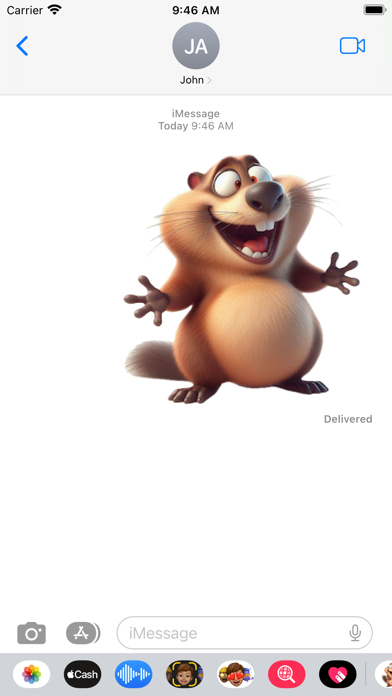 Screenshot 4 of Goofy Groundhog Stickers App