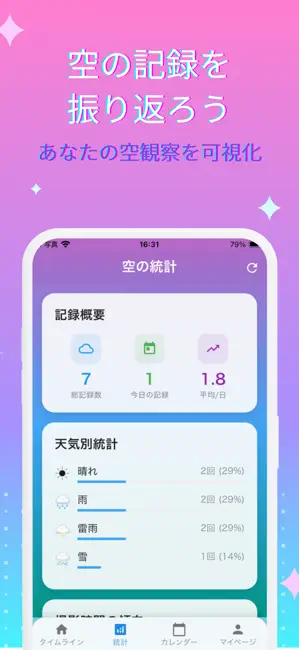 ビデオ通話 - Solaf 美しい空の瞬間を記録 iPhone screenshot 6