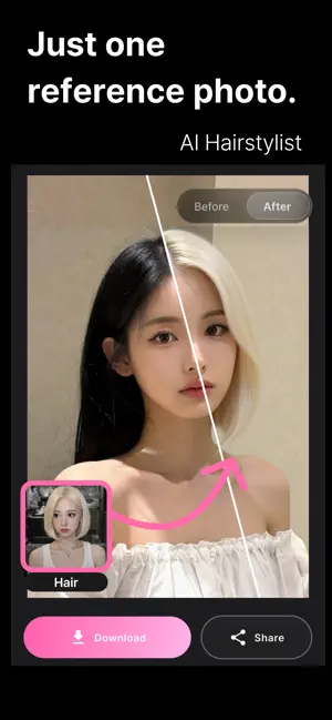 GlowMe: AI Hairstyle Try On screenshot 1
