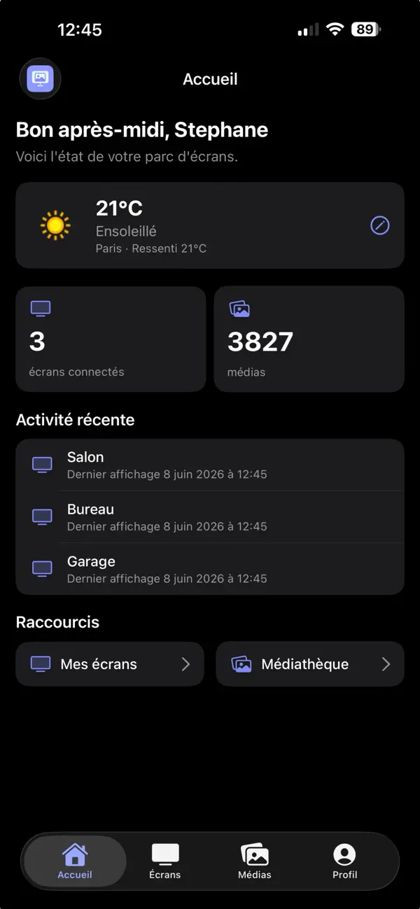 Screenshot #1 pour DashScreen - Cadre Photo