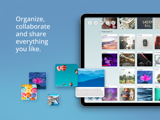 Pearltrees iPad app afbeelding 1