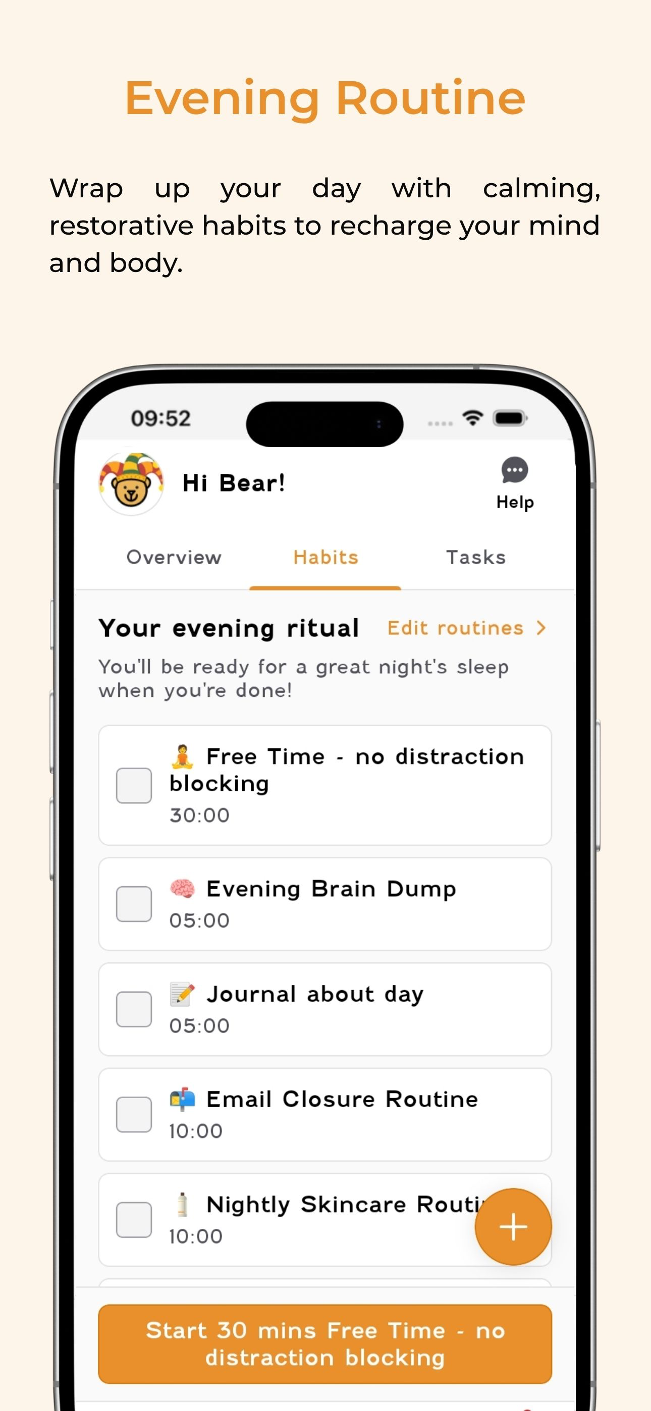 Focus Bear. Built for AuDHDers