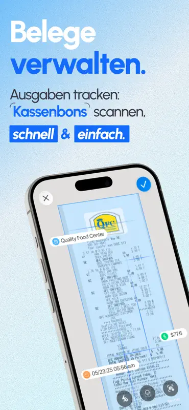 Scanner Reçus: ReceiptGenie screenshot 1 of 5
