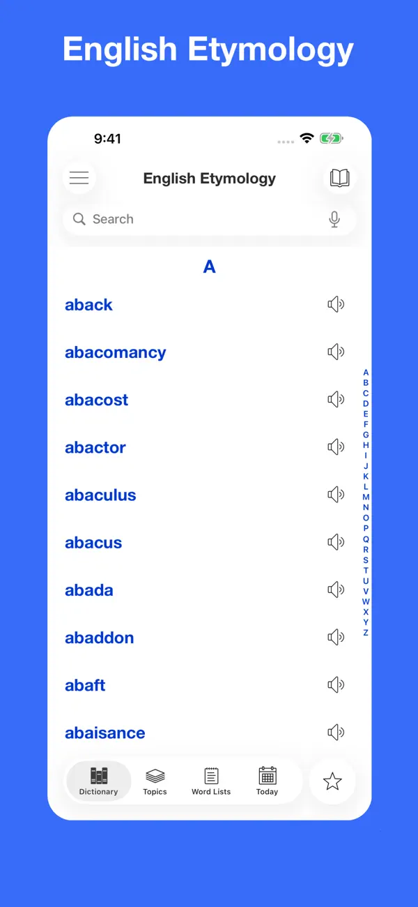 Screenshot #1 pour English etymology and origins