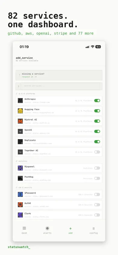StatusWatch: Service Monitor screenshot 4
