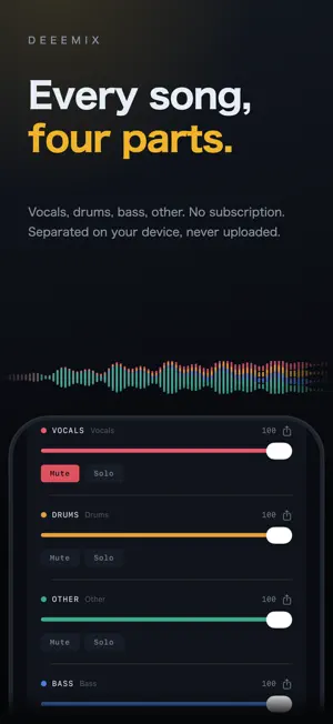 DeeeMix: Vocal Remover & Stems screenshot 1