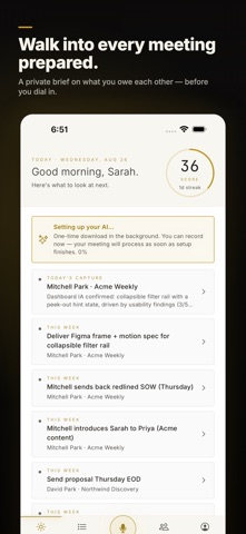 Auris: AI Meeting Notes Screenshot 1 of 5