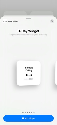 Mono Widget screenshot