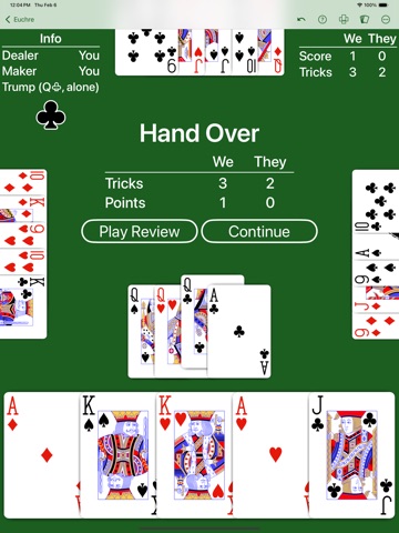 Euchre - Expert AI iPad screenshot
