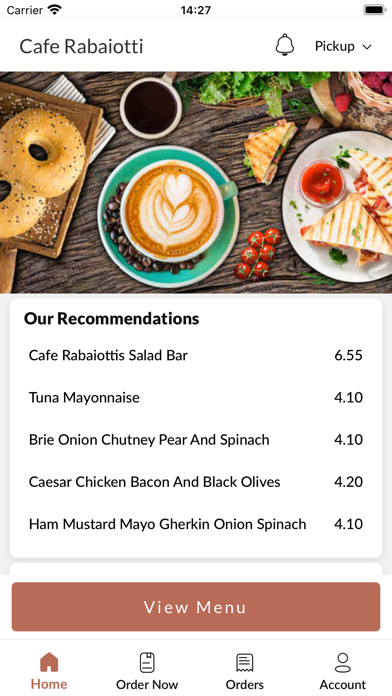 Cafe Rabaiotti, Screenshot