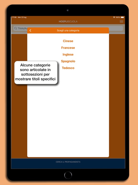 Catalogo Hoepli Scuola iPad screenshot