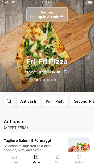 Perusia iPhone screenshot 2 - Food & Drink app