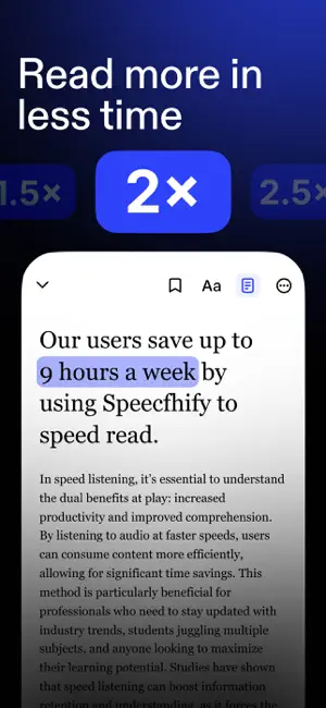 Speechify – Text to Speech PDF iPhone screenshot 4