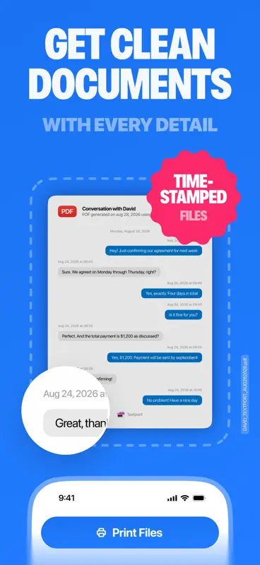 TextPort: Text Message Export screenshot 4 of 6
