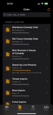 Comedy Live NOW Screenshot 3 of 4