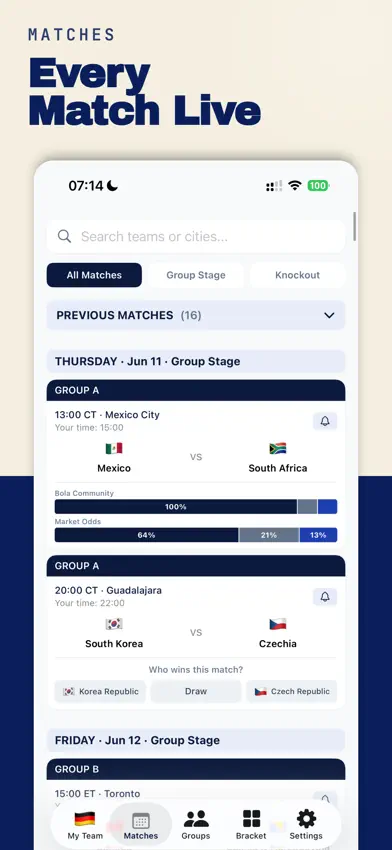 Bola 2026: Soccer Cup Tracker screenshot 5