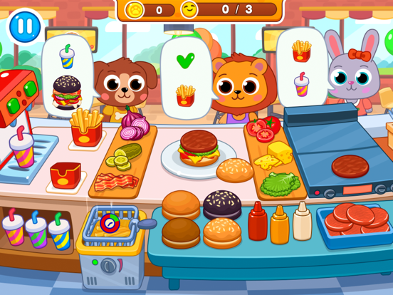 Cafe - pizza, burger, sushi iPad screenshot 2 - Games app
