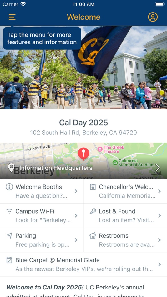 #1. UC Berkeley / Cal Event Guides (iOS) 由: University of California, Berkeley