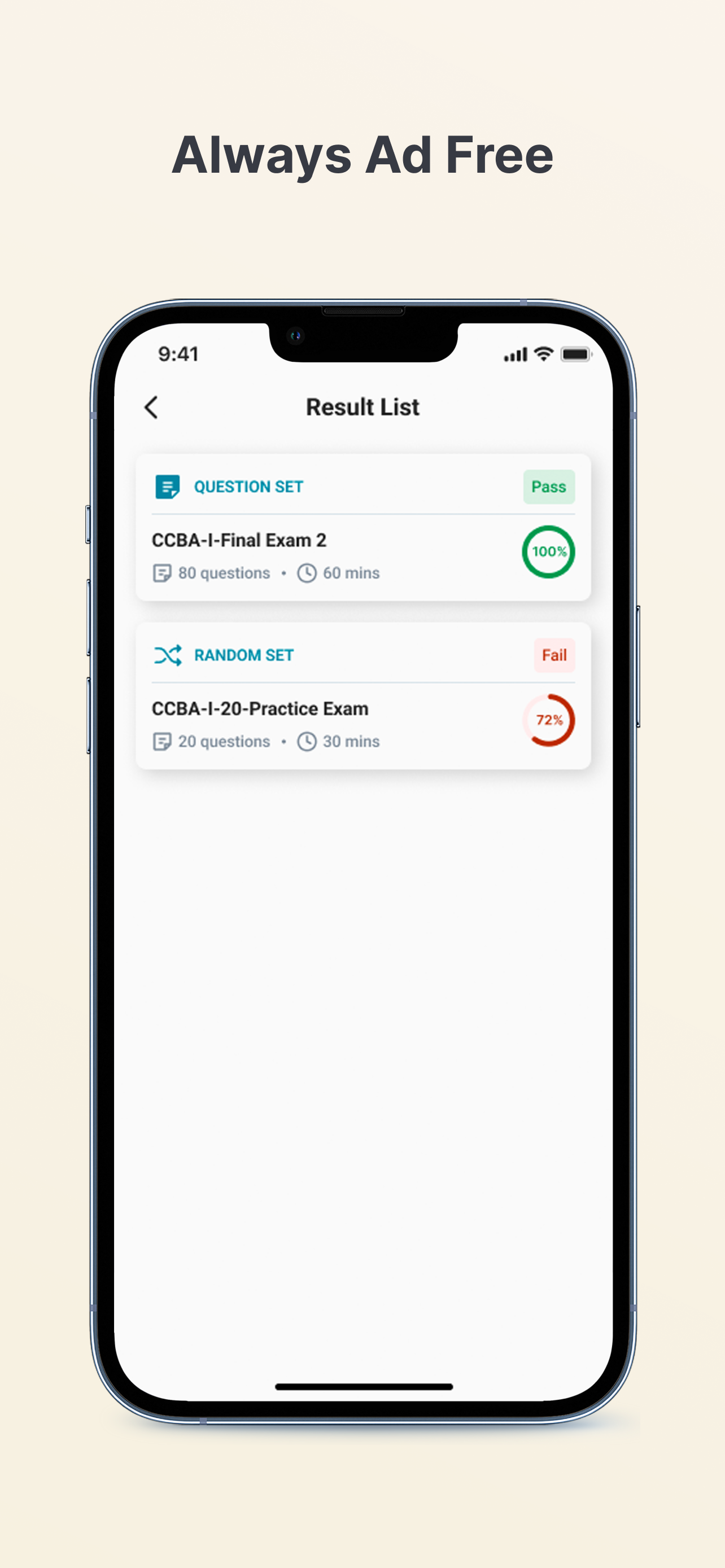 CCBA Exam Simulator screenshot 3