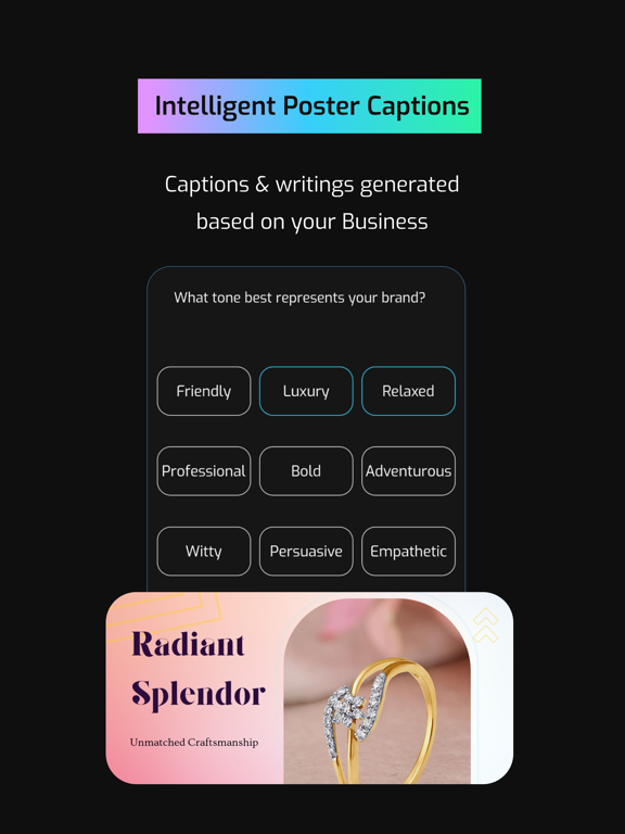 Wizad: AI Posters and Videos iPad screenshot 4 - Graphics & Design app