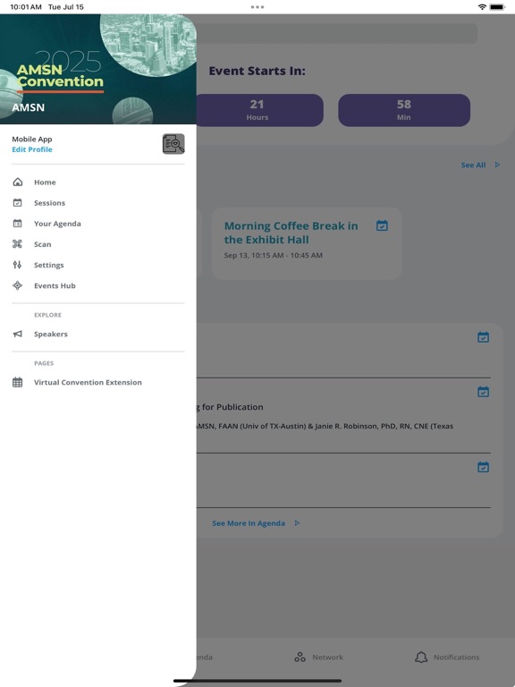 AMSN Convention App iPad screenshot 2 - Business app