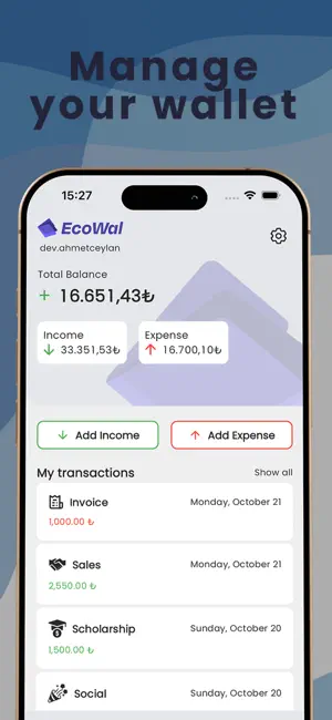 Ecowal screenshot 1