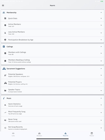 WardTrack iPad screenshot