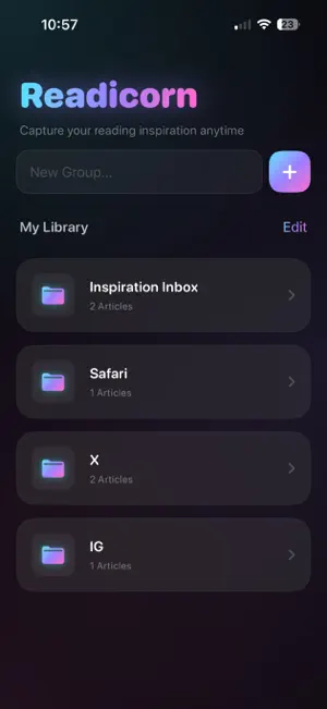 Readicorn: Save & Read Later screenshot 1