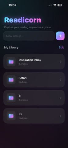 Readicorn: Save & Read Later Screenshot 1 of 3