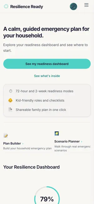 Resilience Ready: Family Plan screenshot 1
