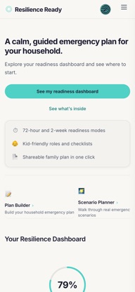 Resilience Ready: Family Plan screenshot 1