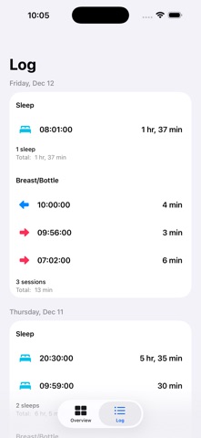 Noah Baby Feed & Sleep screenshot