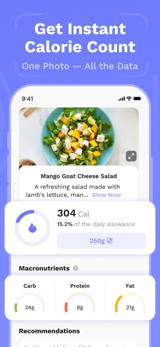 Calorize - AI Calorie Tracker Screenshot 2 of 10