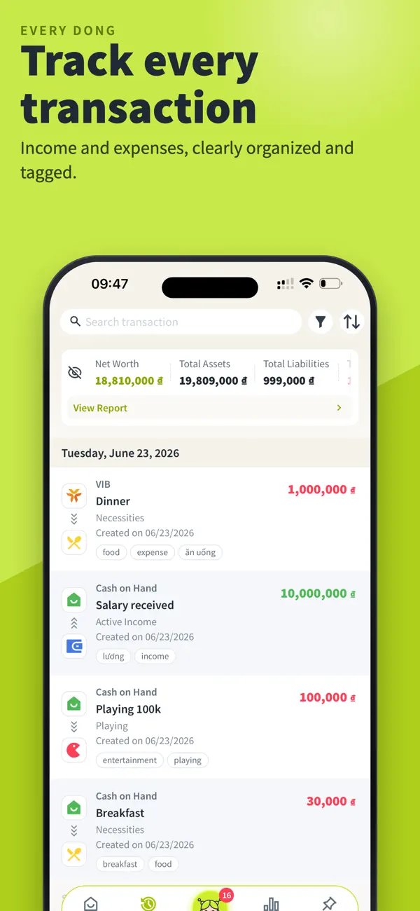 Screenshot #3 pour Song Nhi: Budget Bill Expense
