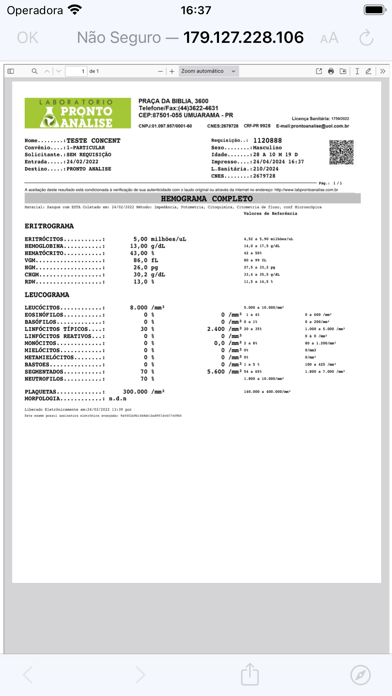 Laboratório Pronto Analise Screenshot 2 - AppWisp.com Laboratório Pronto Analise Screenshot 2 - AppWisp.com