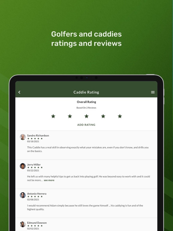 Caddy Time iPad screenshot 5 - Utilities app
