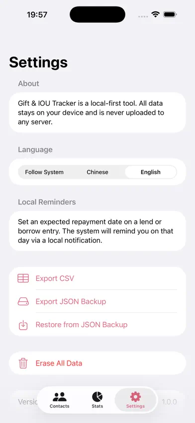 Gift & IOU Tracker screenshot 4