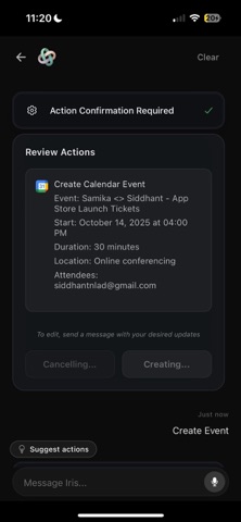Iris - Personal Assistant screenshot