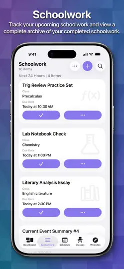 Captura de pantalla de School Assistant – Planner en iPhone 3