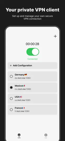 Скриншот InConnect Client на iPhone 1