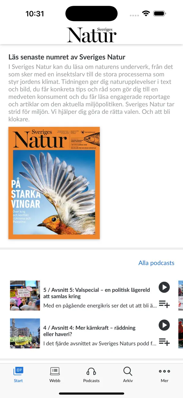 Screenshot #1 pour Sveriges Natur